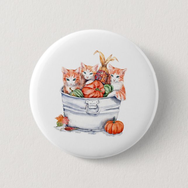 Harvest Kittens Button (Front)