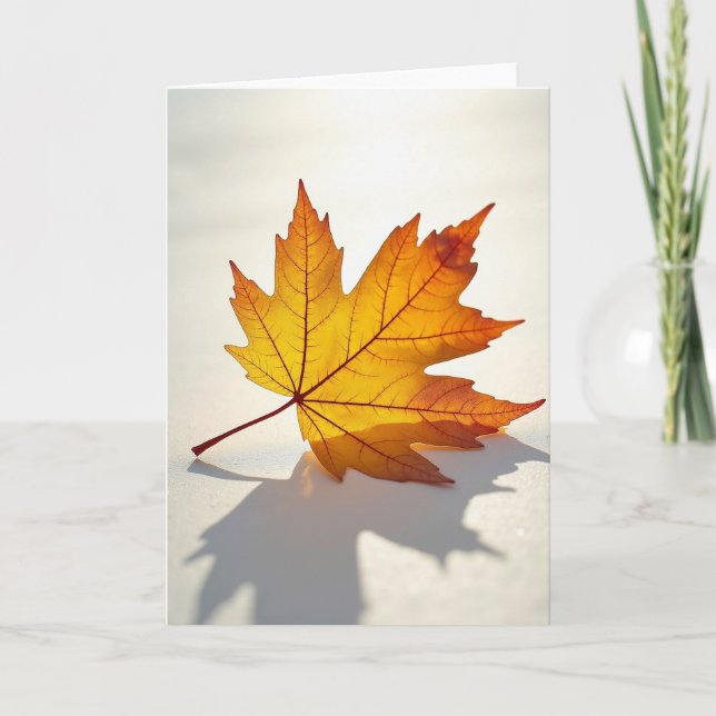 Harvest Maple Leaf Card (Front)