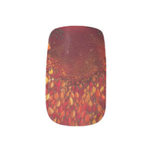 Harvest Moon Glamour Fall Nails Minx Nail Art