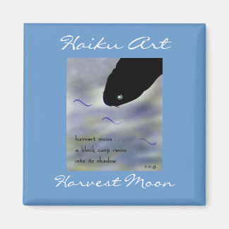 Harvest Moon Haiku Art Magnet