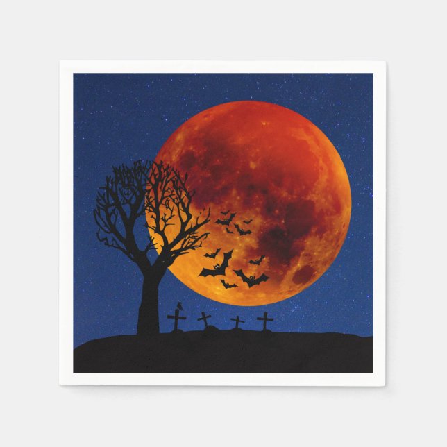 Harvest Moon Halloween Napkins (Front)