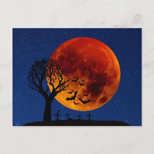 Harvest Moon Halloween Postcard