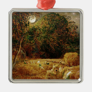 Harvest Moon Metal Ornament