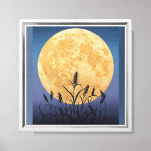 Harvest Moon Wall Art – Oversized Autumn Canvas Wr