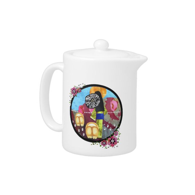 HARVEST MOONDANCE chow Teapot (Left)
