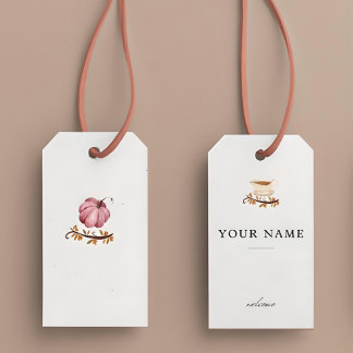 Harvest of Hearts: Personalized Name Cards Gift Ta Gift Tags