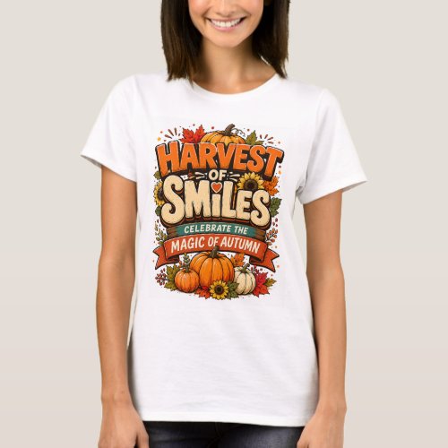 Harvest of Smiles Shirt | Fall Pumpkin T-Shirt