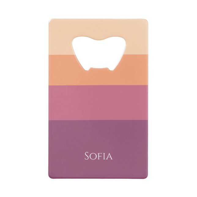 Harvest Palette- Credit Card Bottle Opener (Front)