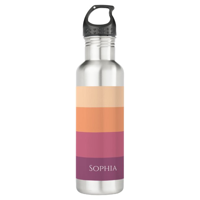 Harvest Palette-Sip in Style This Autumn- Stainless Steel Water Bottle (Front)