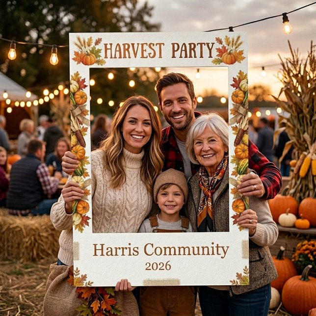 Harvest party custom selfie frame (Creator Uploaded)
