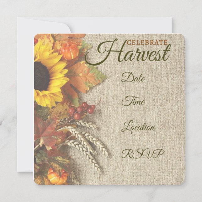 Harvest Party Invitation (Front)