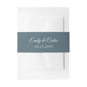 Harvest Petals and Painted Skies Invitation Belly Band