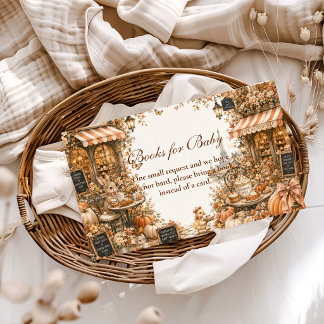 Harvest Pumpkin Spice Books for Baby Enclosure Card