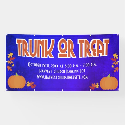 Harvest Pumpkin Trunk or Treat Banner