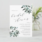 Harvest Sage Bridal Shower Invitation (Standing Front)