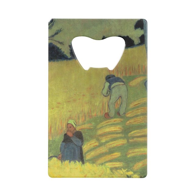 Harvest Scene Credit Card Bottle Opener (Front)