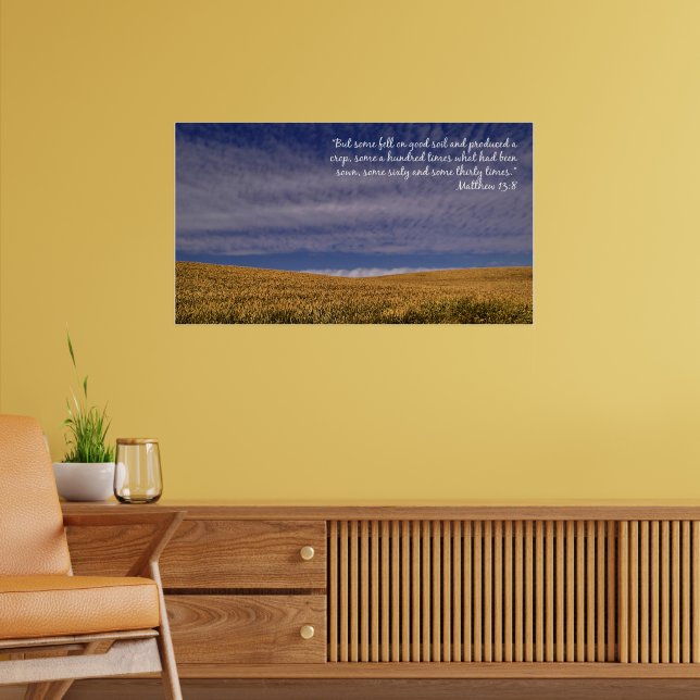 Harvest Scripture Inspirational Poster (Living Room 2)