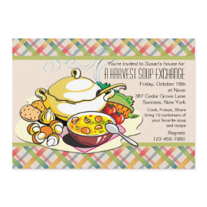 Harvest Soup Exchange Invitation