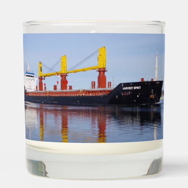 Harvest Spirit glass candle (Front)