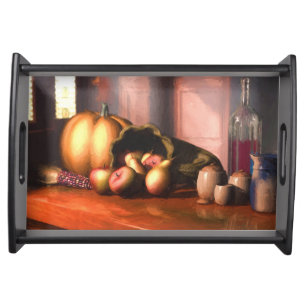 Harvest Still Life Serving Tray
