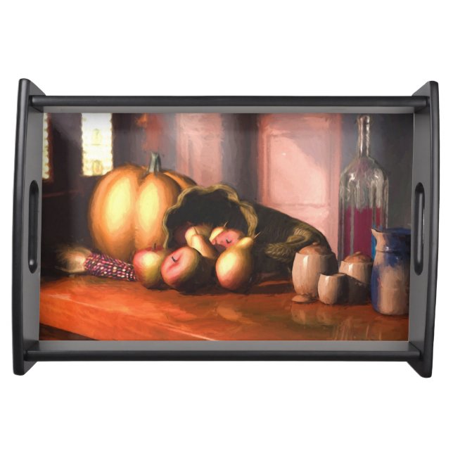 Harvest Still Life Serving Tray (Front)