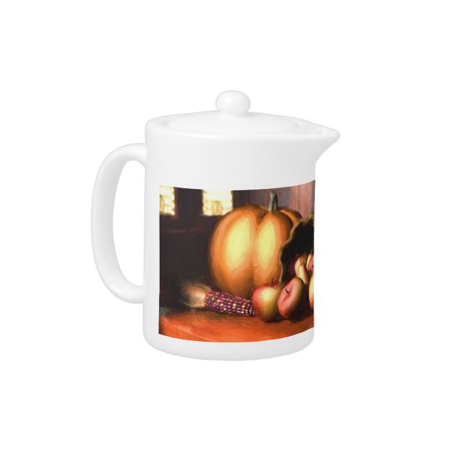 Harvest Still Life Tea Pot (Left)
