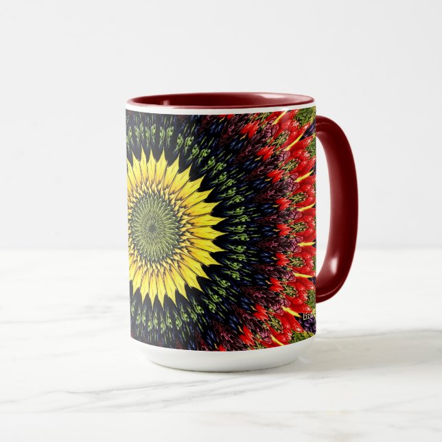 Harvest Sunflower Mug (Front Right)