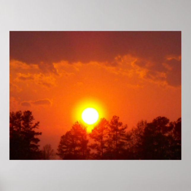 Harvest Sunset Poster (Front)