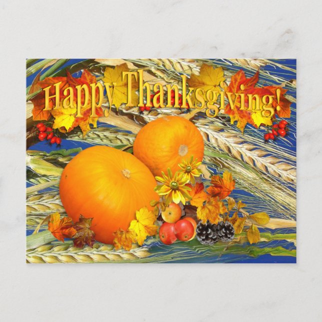 Harvest Thanks ~ Postcard (Front)