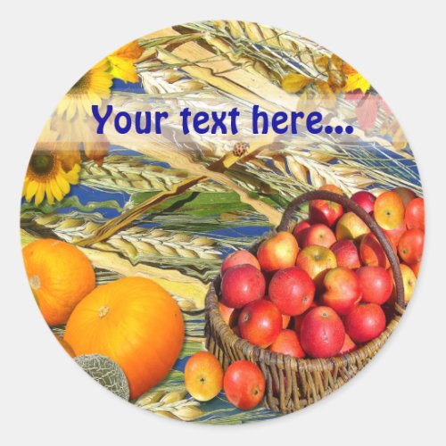 HARVEST TIME  Envelope Sealers Stickers