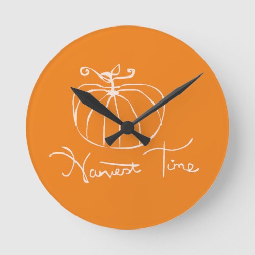 Harvest Time Round Clock