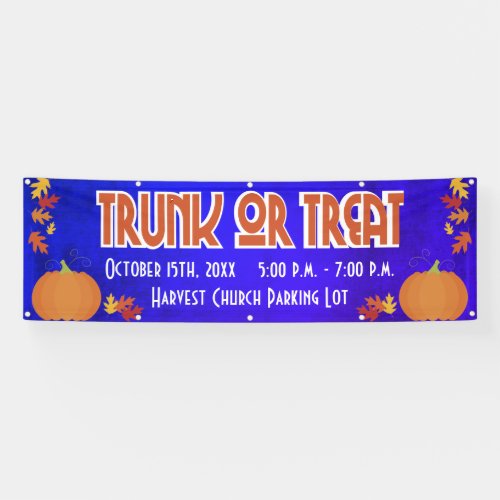 Harvest Trunk or Treat Banner