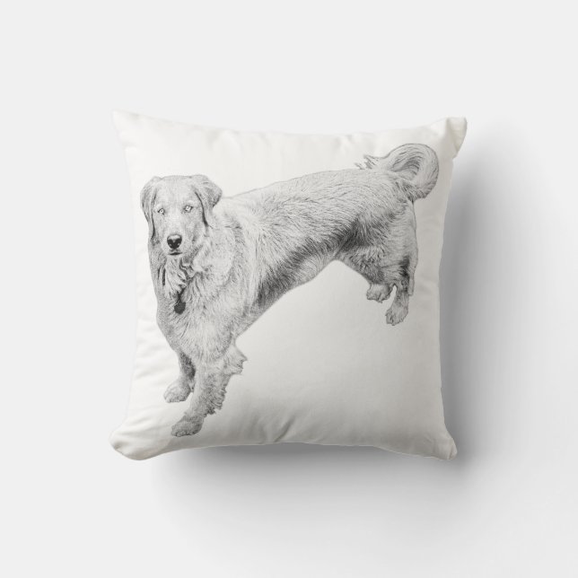 Harvest Watch by the Fire Throw Pillow (Front)