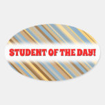 [ Thumbnail: Harvest Wheat Field Setting Inspired Stripe Design Sticker ]