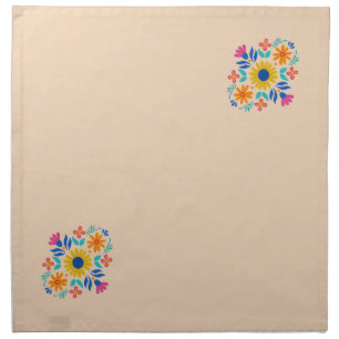 Harvest Wheat Mexican Inspired Cloth Napkins