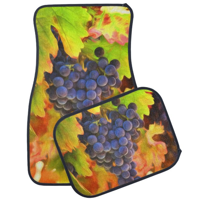 Harvest Wine Country Grapes  Car Floor Mat (Set)