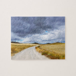 Harvested wheat fields jigsaw puzzle