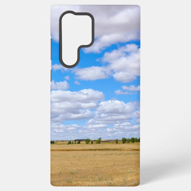 Harvested wheat fields  samsung galaxy case (Back)