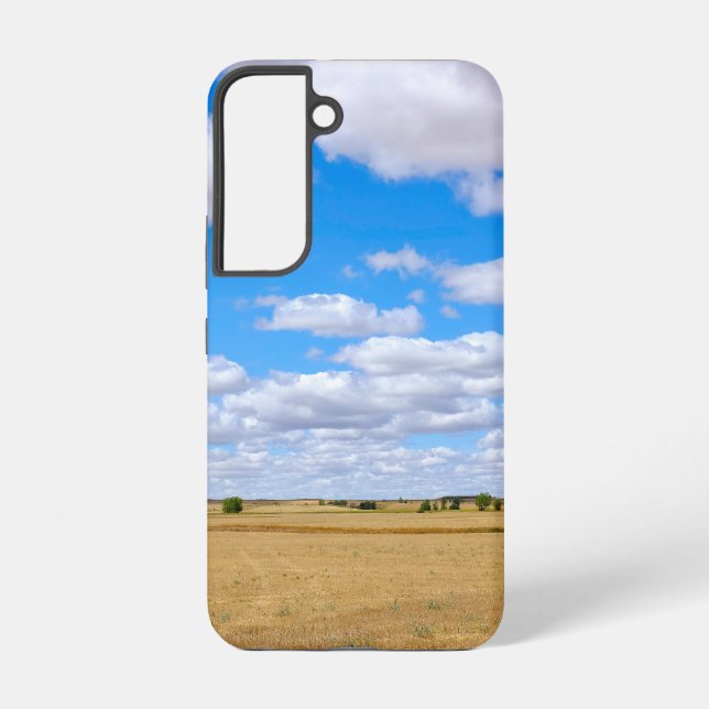 Harvested wheat fields  samsung galaxy case (Back)