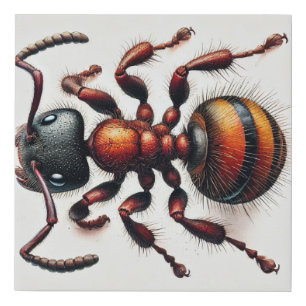 Harvester Ant 171024IREF223 - Watercolor Faux Canvas Print