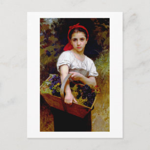 Harvester, Bouguereau Postcard