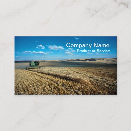 Customizable Harvester business card