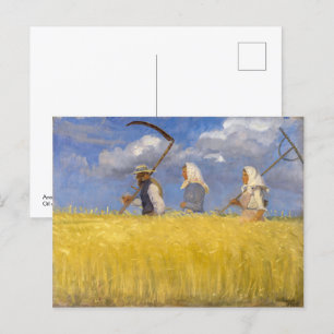 Harvesters   Anna Ancher   Postcard