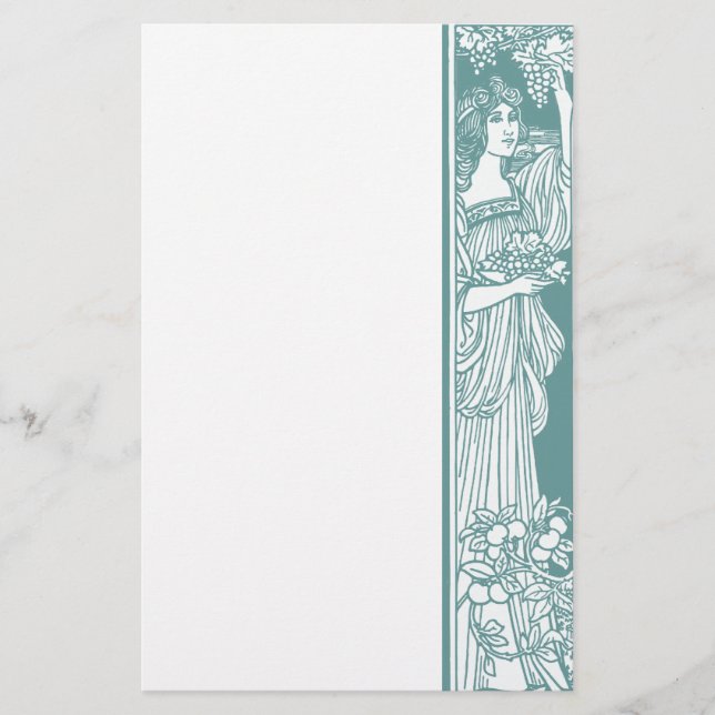 Harvesting Grapes Stationery (Front)