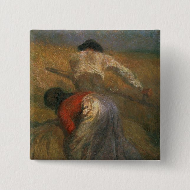 Harvesting Pinback Button (Front)