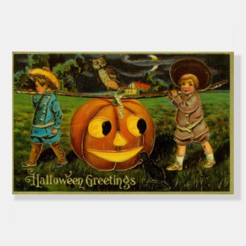 Harvesting Pumpkin for Halloween Jack_o_Lantern Foam Board