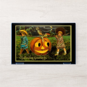 Harvesting Pumpkin for Halloween Jack-o-Lantern HP Laptop Skin