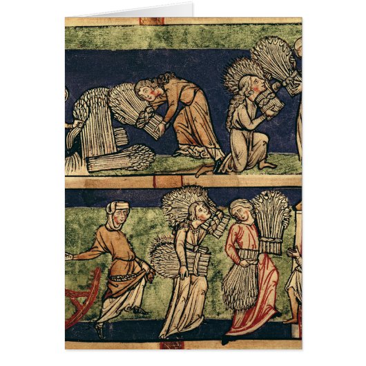Harvesting, Rhine School Cards (Front)