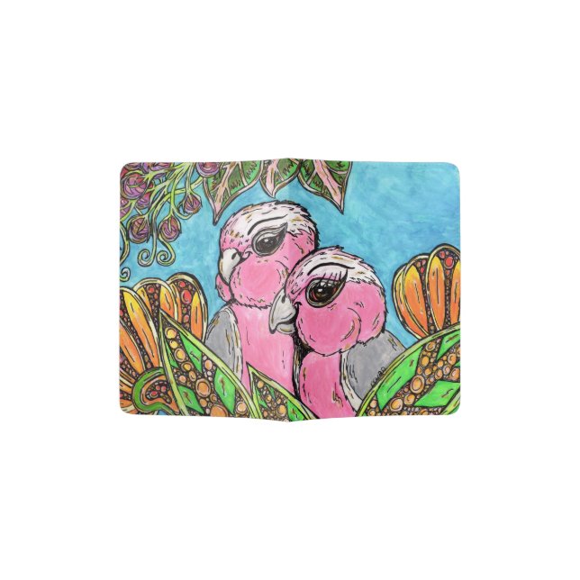Harvey and Gabby the Galahs Passport Holder (Opened)
