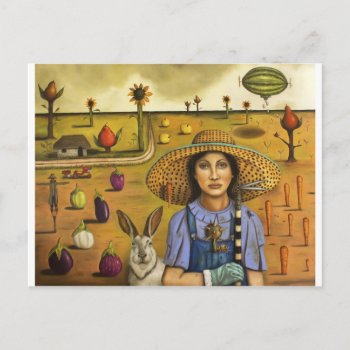 Harvey And The Eccentric Farmer Postcard by paintingmaniac at Zazzle